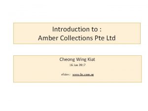 Ocean amber pte ltd