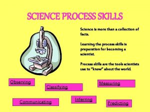 Communicating in science process skills