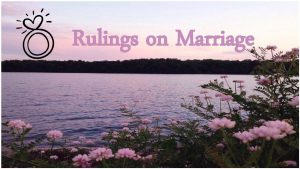 Rulings on Marriage Quote of the day Objectives