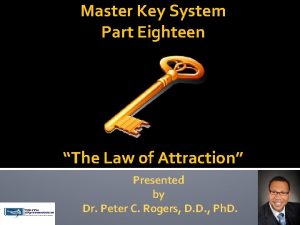 Master Key System Part Eighteen The Law of