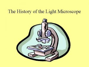 History of light microscope