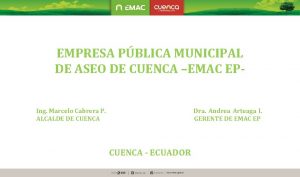 EMPRESA PBLICA MUNICIPAL DE ASEO DE CUENCA EMAC