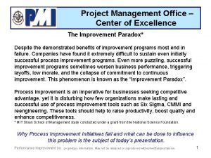 Project management center of excellence Project management center of excellence