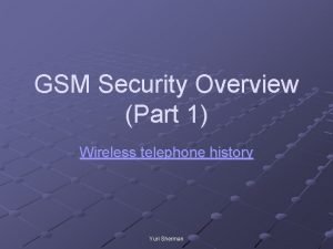 Wireless telephone history