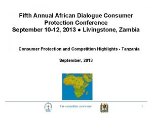 Fifth Annual African Dialogue Consumer Protection Conference September