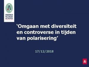 Omgaan met diversiteit en controverse in tijden van