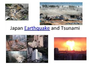 Japan Earthquake and Tsunami What happened Large earthquake