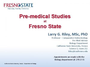 Fresno state cls program