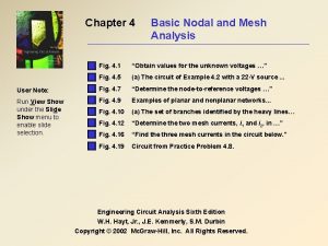 Chapter 4 Basic Nodal and Mesh Analysis Fig