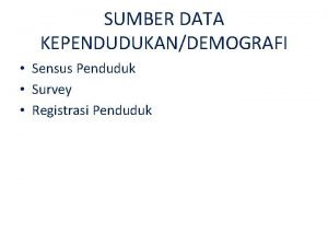 Pengertian registrasi penduduk