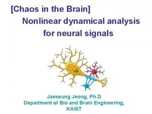 Chaos in the Brain Nonlinear dynamical analysis for