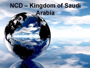 NCD Kingdom of Saudi Arabia Background Area 2