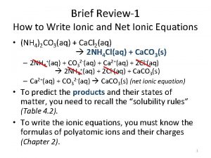 Ionic equation of caco3 and hcl