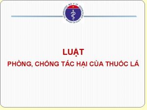 LUT PHNG CHNG TC HI CA THUC L