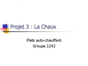 Plat autochauffant