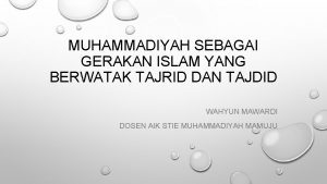 Tajrid muhammadiyah