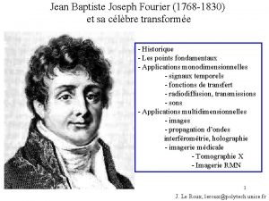 Jean Baptiste Joseph Fourier 1768 1830 et sa