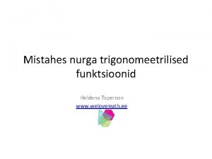 Nurga trigonomeetrilised funktsioonid