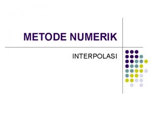 Interpolasi kubik metode numerik