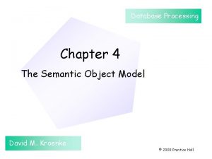 Semantic object model