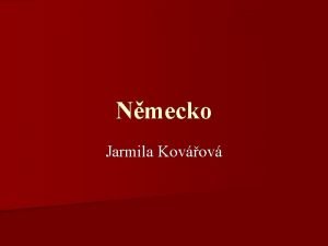 Nmecko Jarmila Kovov Spolkov republika Nmecko n federativn