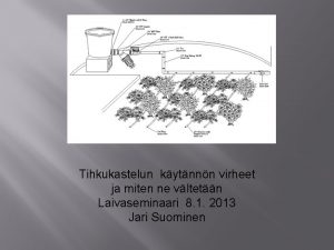 Tihkukastelun kytnnn virheet ja miten ne vltetn Laivaseminaari