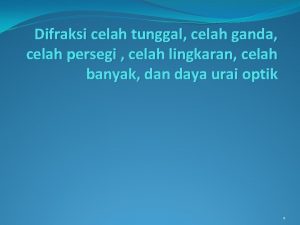 Cahaya melalui celah persegi panjang yang lebih sempit Cahaya melalui celah persegi panjang yang lebih sempit