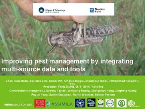 Improving pest management by integrating multisource data and