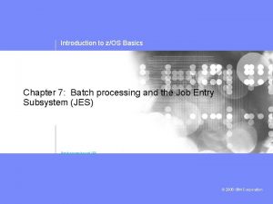 Jcl batch processing