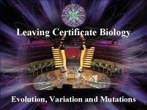 Leaving Certificate Biology Evolution Variation and Mutations 15