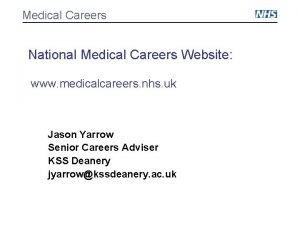 Medical Careers National Medical Careers Website www medicalcareers
