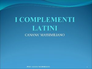 Complemento di causa interna esterna e impediente latino