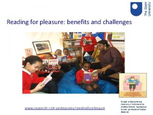 Research rich pedagogies reading for pleasure