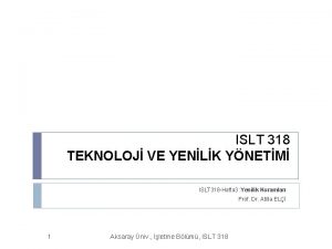 Sistemik ve öğrenen ağ modeli Sistemik ve öğrenen ağ modeli