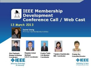 Ieee membership development