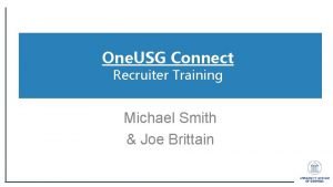 Usg one connect
