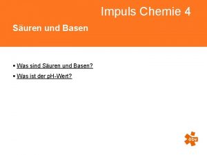 Impuls chemie lösungen