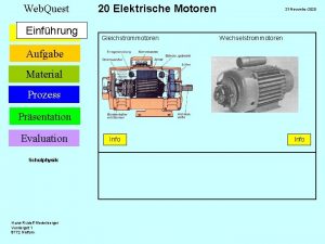 Gleichstrommotor präsentation