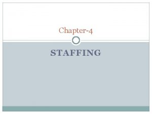 Definition of staffing Definition of staffing