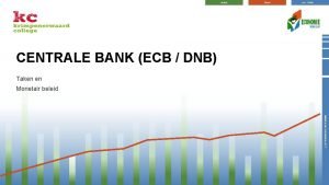 mavo havo vwo CENTRALE BANK ECB DNB Taken