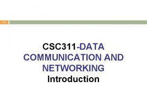 Network criteria in data communication