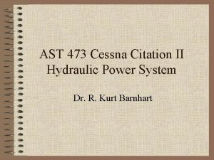 Hydraulic system cessna 172