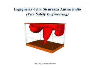 Ingegneria sicurezza antincendio