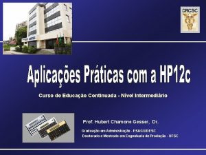 Curso de Educao Continuada Nvel Intermedirio Prof Hubert