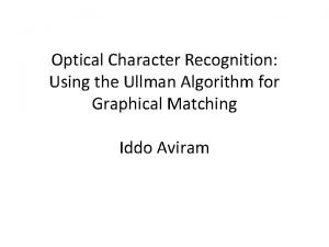 Ullmann algorithm