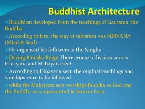 Buddhist architecture