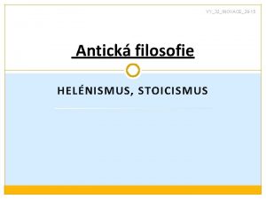 Stoicismus
