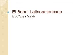 Tendencias del boom latinoamericano