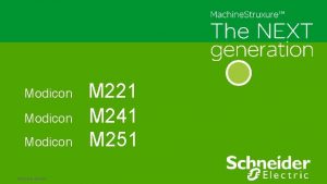Modicon Schneider Electric M 221 M 241 M
