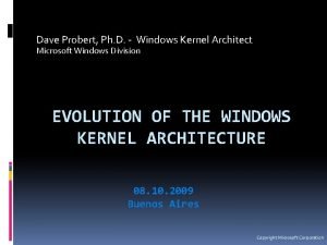 Windows research kernel Windows research kernel